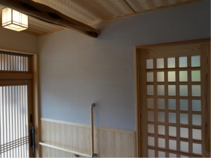 静岡　シラス　和風　化粧　オリジナル　ヤマヨシホーム　吹抜け　設計　オクシズ　杉　桧　塗り壁　無垢　リフォーム